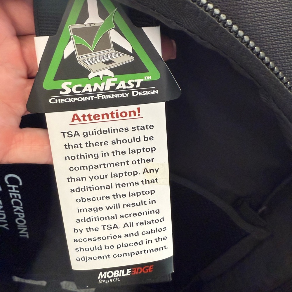 Mobile Edge Scanfast Backpack 2 - Picture 6 of 10